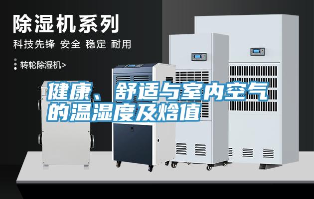 健康、舒適與室內空氣的溫濕度及焓值