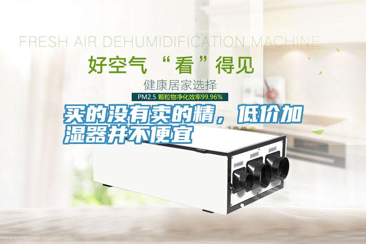 買的沒有賣的精，低價加濕器並不便宜