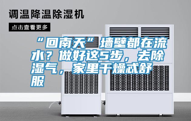 “回南天”牆壁都在流水？做好這5步，去除濕氣，家裏幹燥忒舒服
