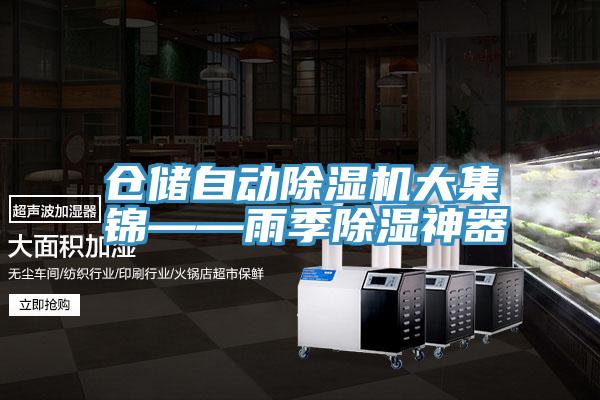 倉儲自動91看片软件大全大集錦——雨季除濕神器