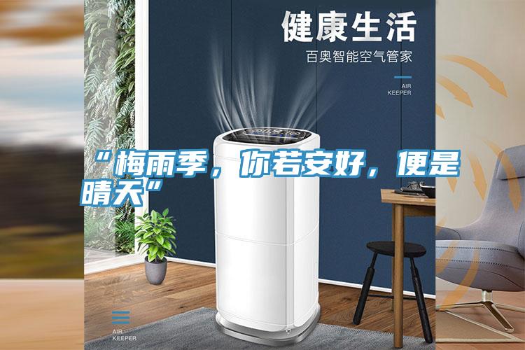 “梅雨季，你若安好，便是晴天”