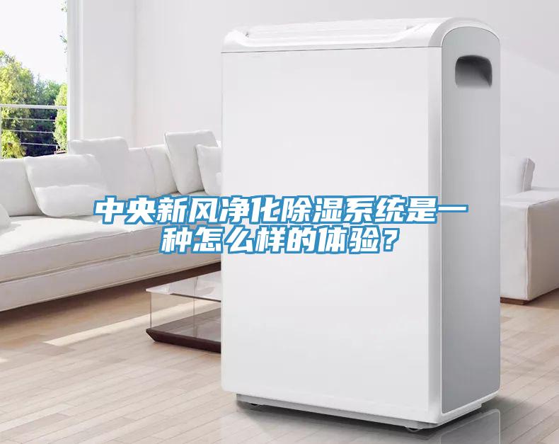中央新風淨化除濕係統是一種怎麽樣的體驗？