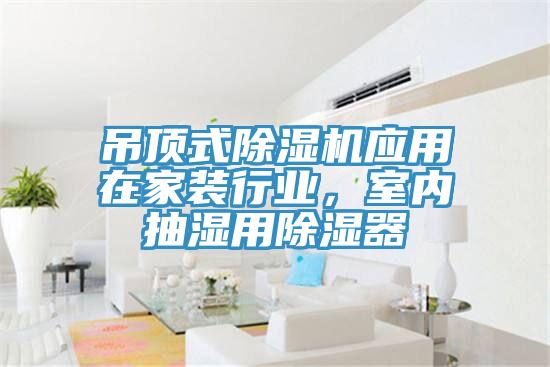 吊頂式91看片软件大全應用在家裝行業，室內抽濕用除濕器