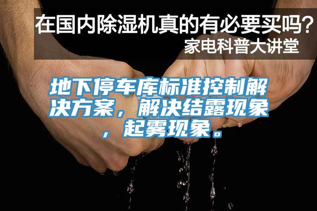 地下停車庫標準控製解決方案，解決結露現象，起霧現象。