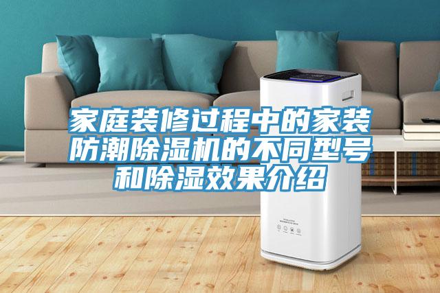 家庭裝修過程中的家裝防潮91看片软件大全的不同型號和除濕效果介紹