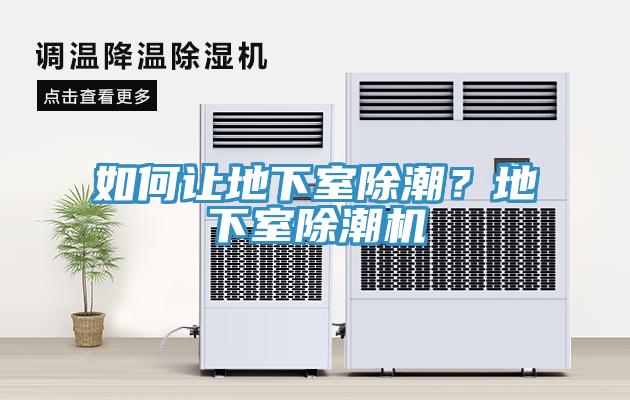 如何讓地下室除潮？地下室除潮機