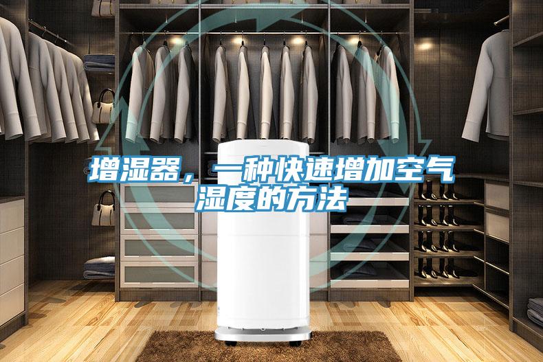 增濕器，一種快速增加空氣濕度的方法