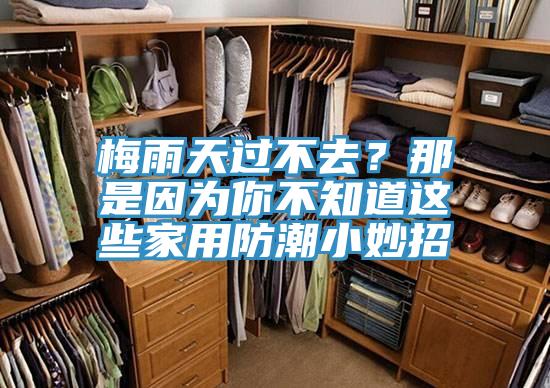 梅雨天過不去？那是因為你不知道這些家用防潮小妙招