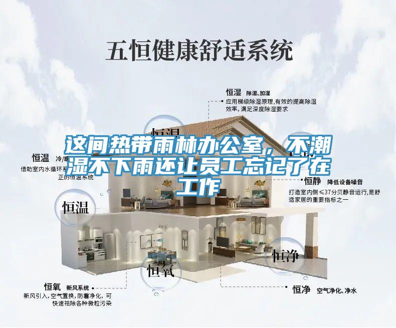 這間熱帶雨林辦公室，不潮濕不下雨還讓員工忘記了在工作