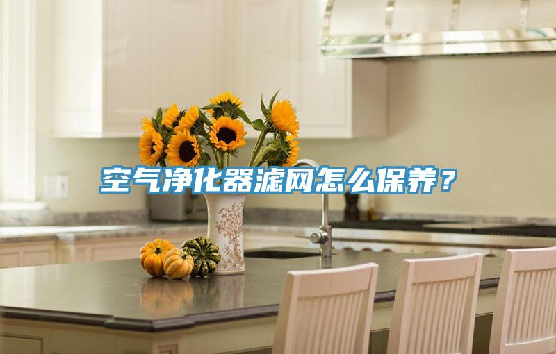 空氣淨化器濾網怎麽保養？