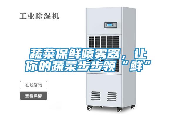 蔬菜保鮮噴霧器，讓你的蔬菜步步領“鮮”