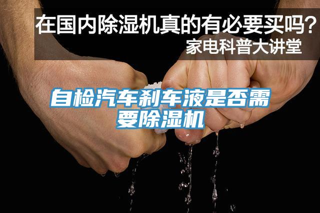 自檢汽車刹車液是否需要91看片软件大全