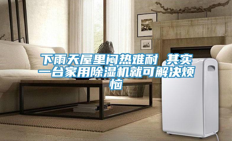 下雨天屋裏悶熱難耐 其實一台家用91看片软件大全就可解決煩惱