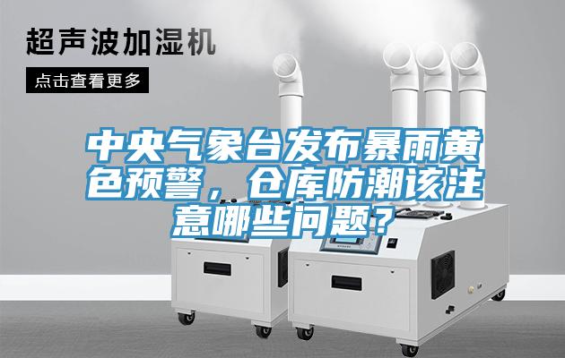 中央氣象台發布暴雨黃色預警，倉庫防潮該注意哪些問題？