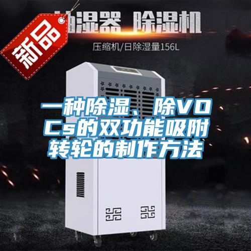 一種除濕、除VOCs的雙功能吸附轉輪的製作方法