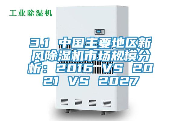 3.1 中國主要地區新風91看片软件大全市場規模分析：2016 VS 2021 VS 2027