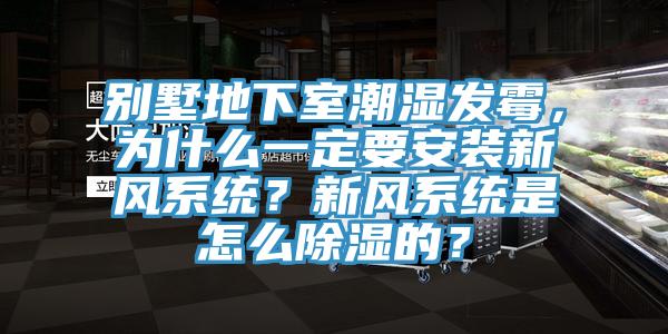 別墅地下室潮濕發黴，為什麽一定要安裝新風係統？新風係統是怎麽除濕的？