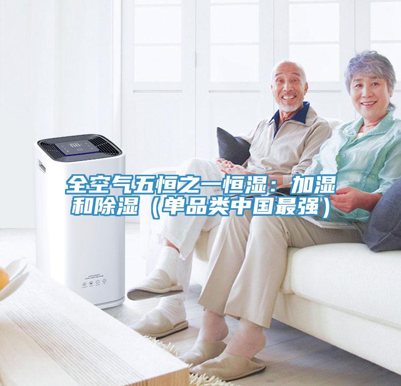 全空氣五恒之一恒濕：加濕和除濕（單品類中國最強）