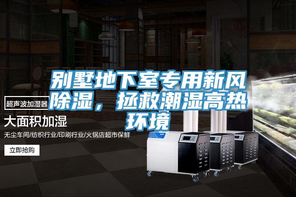 別墅地下室專用新風除濕，拯救潮濕高熱環境