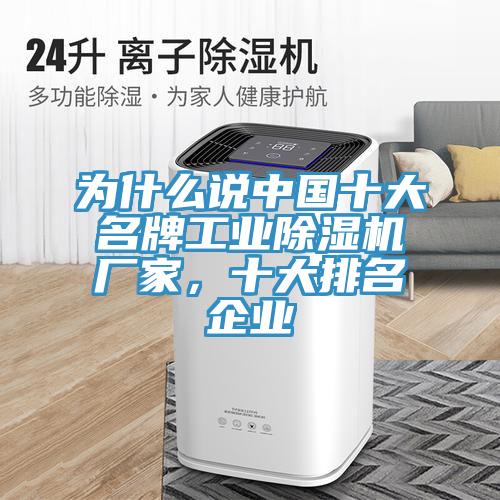 為什麽說中國十大名牌工業91看片软件大全廠家，十大排名企業