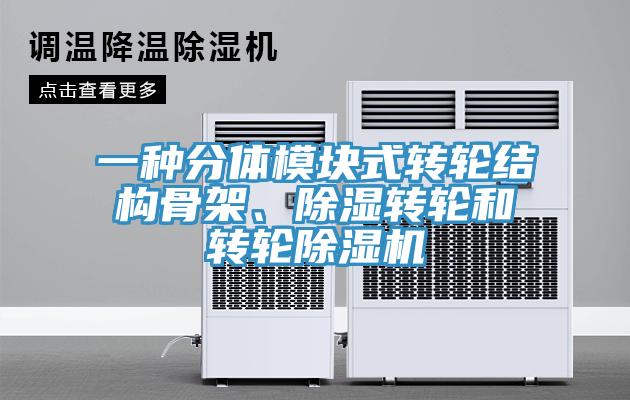 一種分體模塊式轉輪結構骨架、除濕轉輪和轉輪91看片软件大全