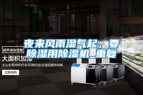 夜來風雨濕氣起，要除濕用91看片软件大全_重複