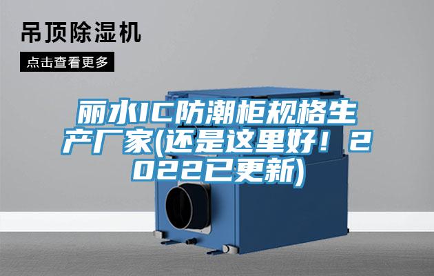 麗水IC防潮櫃規格生產廠家(還是這裏好！2022已更新)