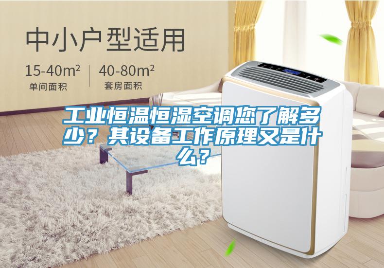 工業恒溫恒濕空調您了解多少？其設備工作原理又是什麽？
