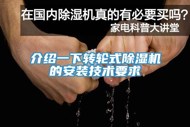 介紹一下轉輪式91看片软件大全的安裝技術要求
