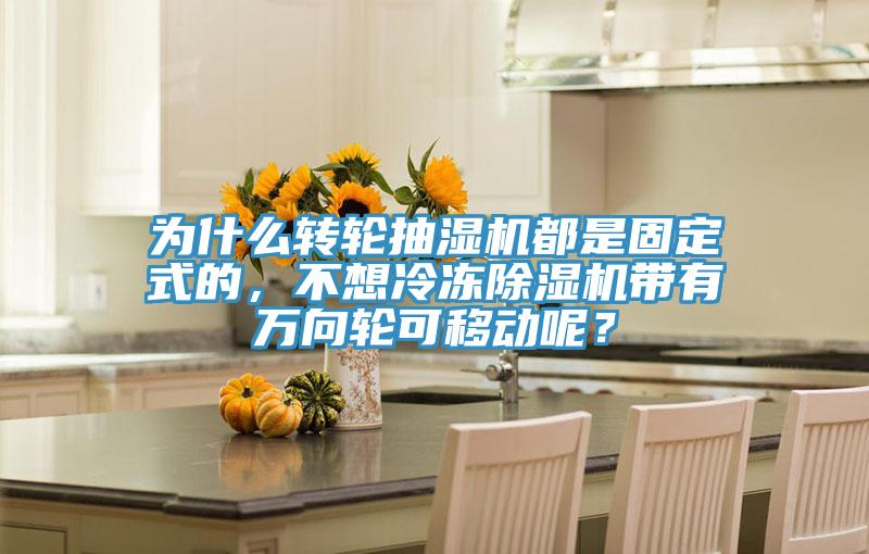 為什麽轉輪抽濕機都是固定式的，不想冷凍91看片软件大全帶有萬向輪可移動呢？