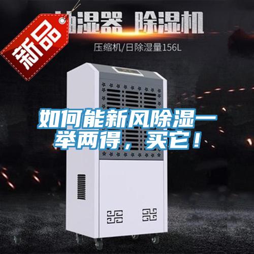 如何能新風除濕一舉兩得，買它！