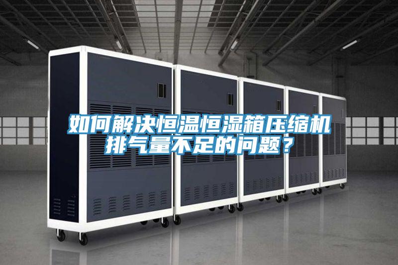 如何解決恒溫恒濕箱壓縮機排氣量不足的問題？