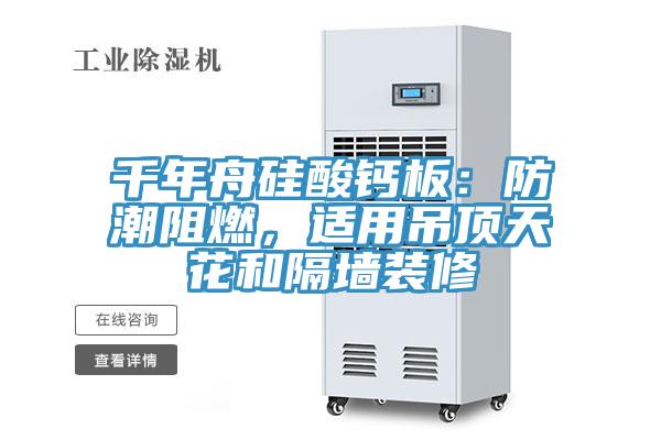 千年舟矽酸鈣板：防潮阻燃，適用吊頂天花和隔牆裝修