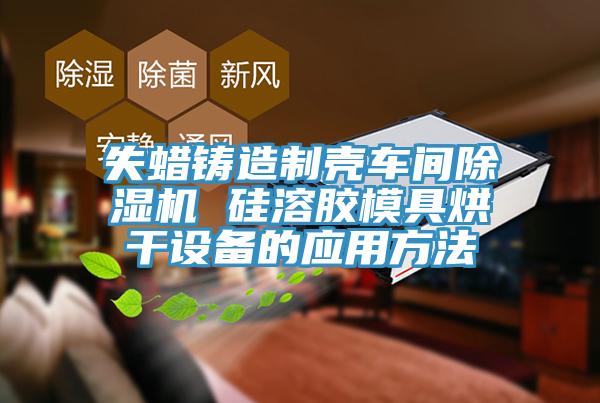 失蠟鑄造製殼車間91看片软件大全 矽溶膠模具烘幹設備的應用方法