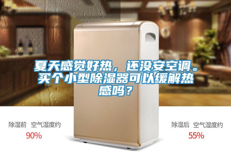 夏天感覺好熱，還沒安空調。買個小型除濕器可以緩解熱感嗎？