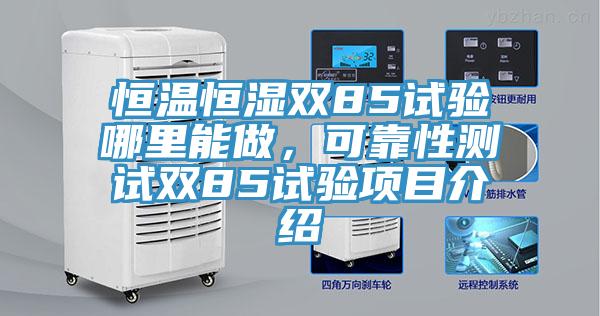 恒溫恒濕雙85試驗哪裏能做，可靠性測試雙85試驗項目介紹