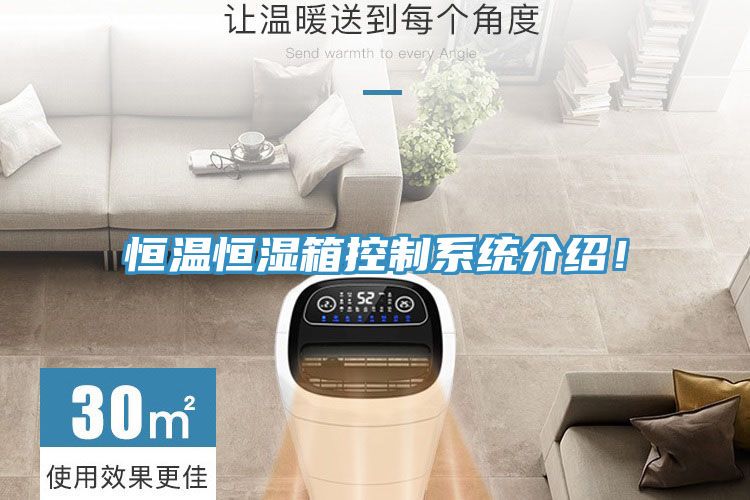恒溫恒濕箱控製係統介紹！