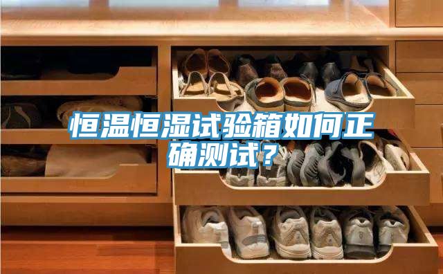 恒溫恒濕試驗箱如何正確測試？