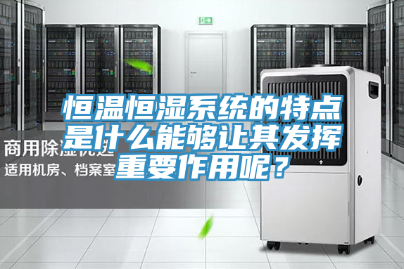 恒溫恒濕係統的特點是什麽能夠讓其發揮重要作用呢？