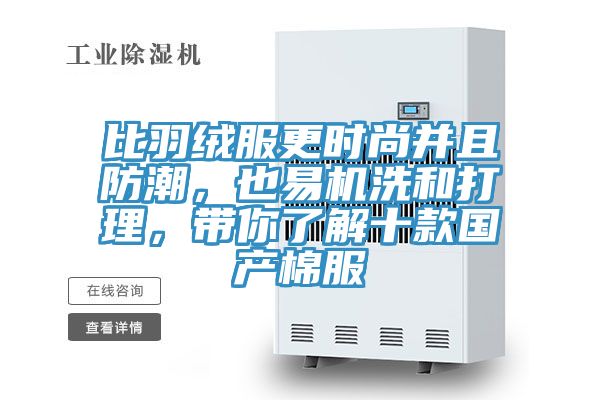 比羽絨服更時尚並且防潮，也易機洗和打理，帶你了解十款國產棉服