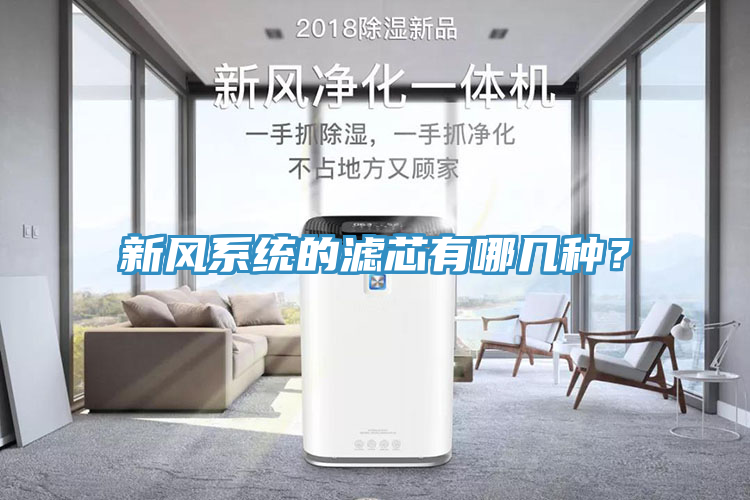 新風係統的濾芯有哪幾種？