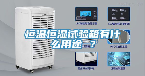 恒溫恒濕試驗箱有什麽用途 ？