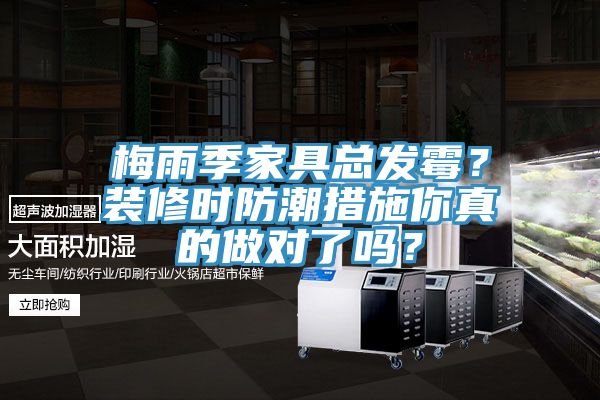 梅雨季家具總發黴？裝修時防潮措施你真的做對了嗎？