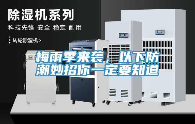 梅雨季來襲，以下防潮妙招你一定要知道